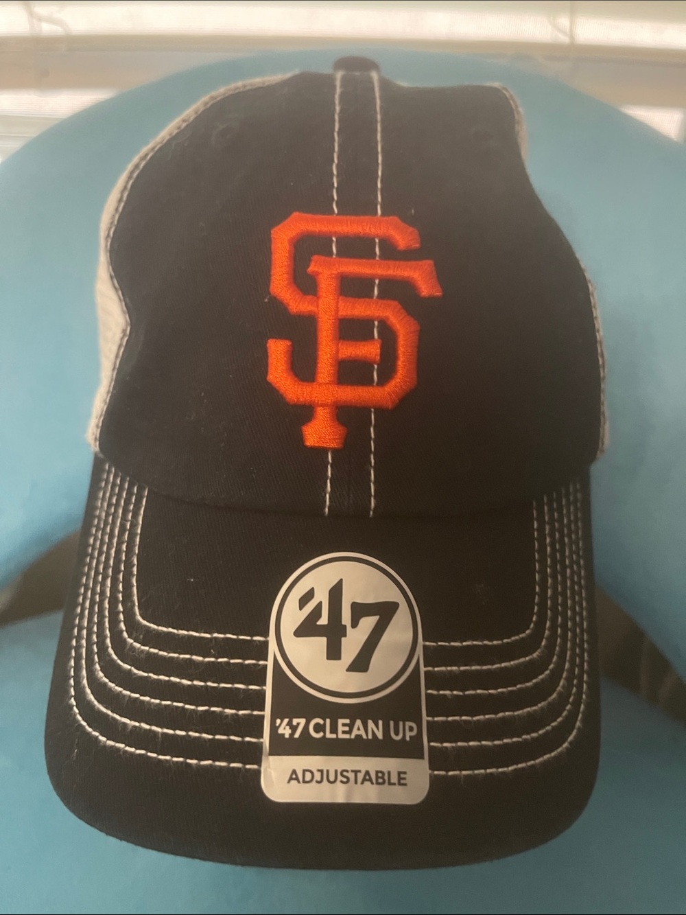47 San Francisco Giants Black and Orange Adjustable Cap